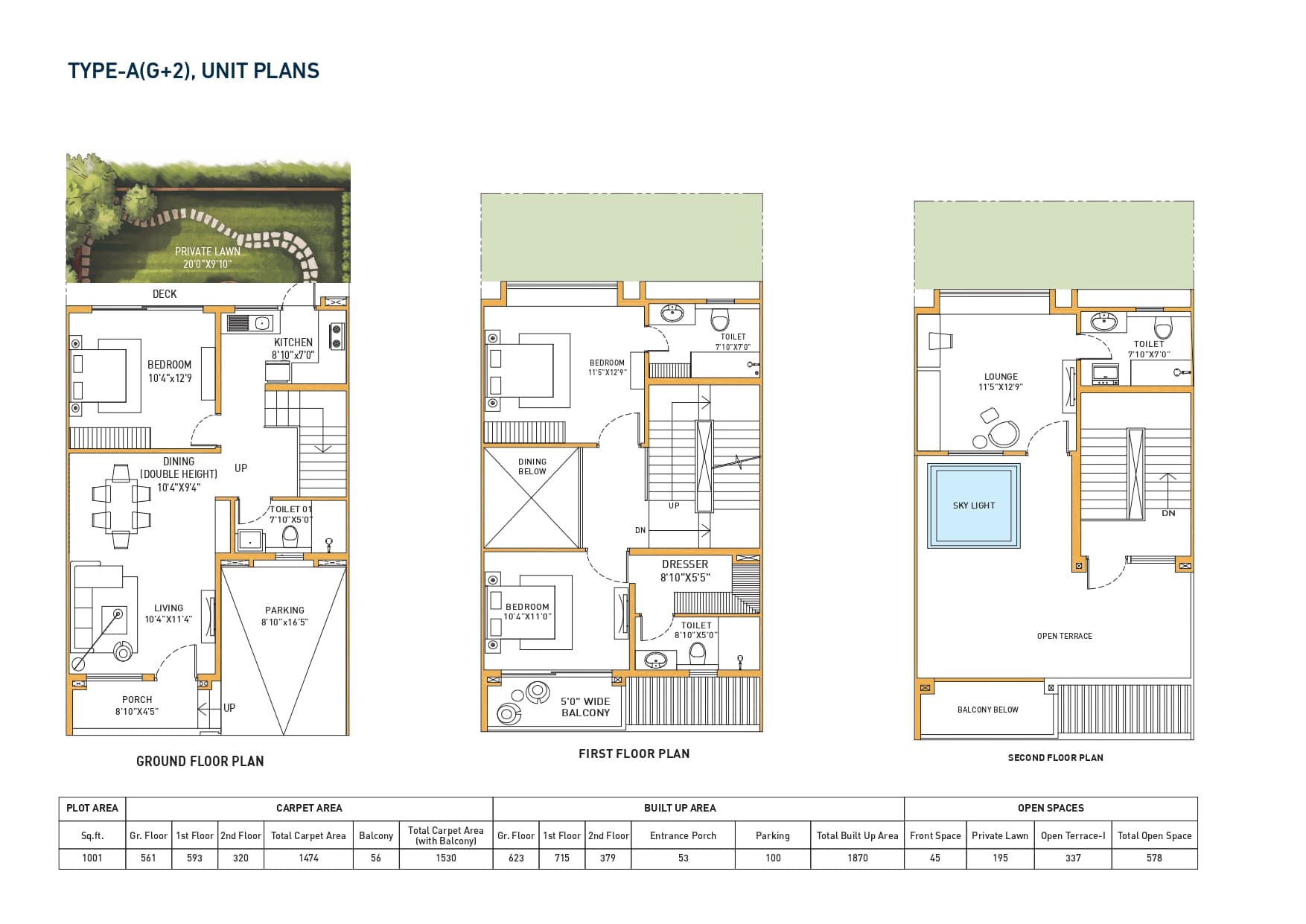 DTC Embassy 4 BHK Villa (Type-A) floor plan