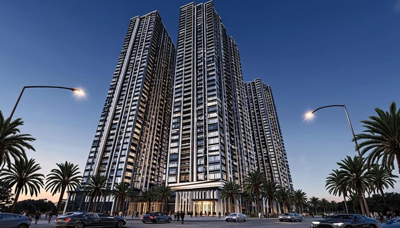 Newtown Skyline — architectural render (artist's impression) of the development by Unimark